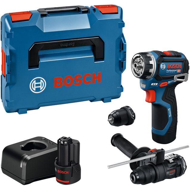 Akkuporakone Bosch Professional GSR 12V-32 FC 12V 2x2,0 Ah akuilla + 2xGFA + L-Boxx