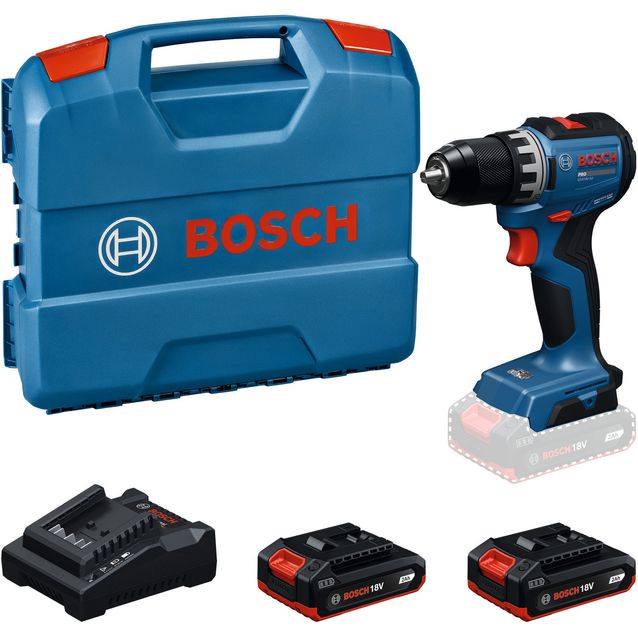 Akkuporakone Bosch Professional GSR18V-52 18V 2x2,0 Ah akuilla + L-Case