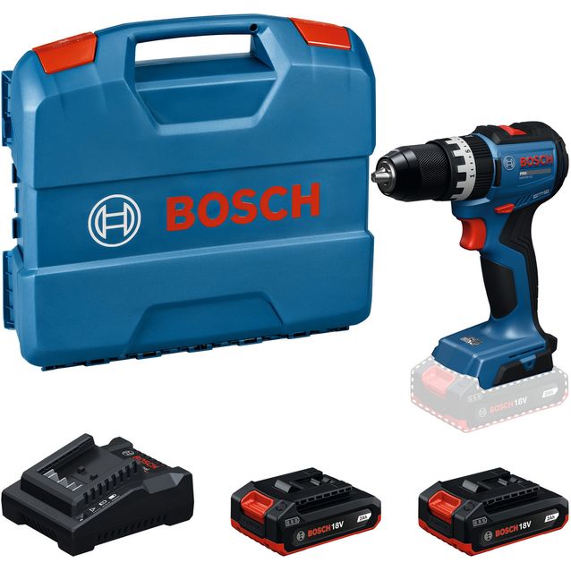 Akkuiskuporakone Bosch Professional GSB18V-52 18V 2x2,0 Ah akuilla + L-Case