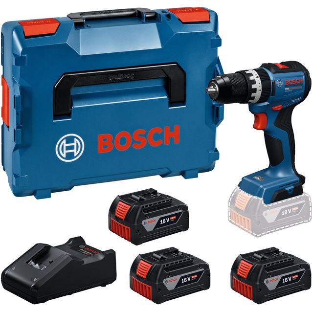 Akkuiskuporakone Bosch Professional GSB18V-52 18V 3x5,0 Ah akuilla + L-Boxx