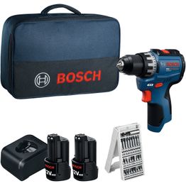 Akkuporakone Bosch Professional GSR12V-31 12V 2x2,0 Ah akuilla + 25-os. tarvikesarja