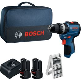 Akkuiskuporakone Bosch Professional GSB12V-31 12V 2x2,0 Ah akuilla + 25-os. tarvikesarja