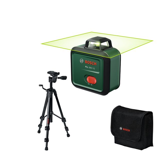 Linjalaser Bosch PLL 360-1G + TT120-jalusta