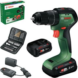 Akkuiskuporakone Bosch PSB18V-60 18V 2x2,5 Ah akuilla + 51-os. tarvikesarja, salkku