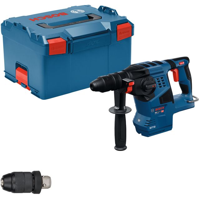 Akkuporavasara Bosch Professional GBH18V-28F Solo 18V ilman akkua + L-Boxx, pikaistukka