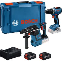 Akkukonesarja Bosch Professional GSR + GBH 18V 2x5,0 Ah akuilla + XL-Boxx