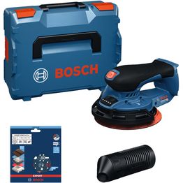 Akkuepäkeskohiomakone Bosch Professional GEX18V-150-3 Solo 18V ilman akkua + L-Boxx