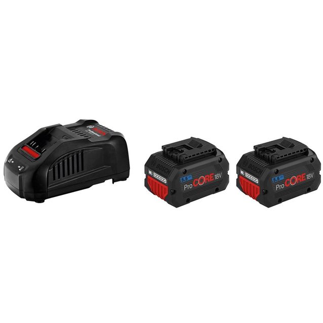 Akku- ja laturipaketti Bosch ProCore 18V 2x5,5 Ah + laturi GAL 18V-40
