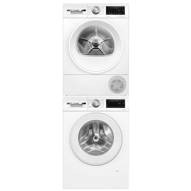 Pesukone ja kuivausrumpu Bosch WGG254ZASN-WQG2450MSN Serie 6, 10/9kg, valkoinen