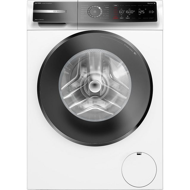 Edestä täytettävä pesukone Bosch WGB266A0SN Serie 8, valkoinen, 11kg