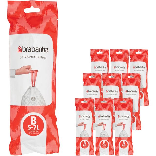 Roskapussi Brabantia PerfectFit B, 5L, 200kpl