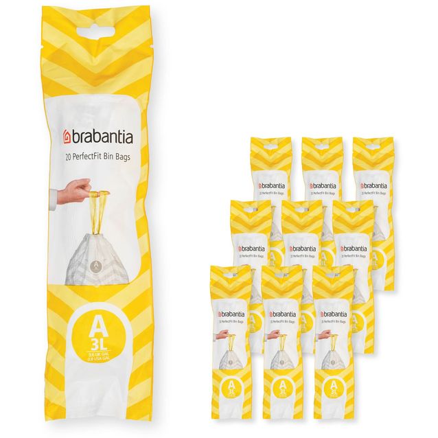 Roskapussi Brabantia PerfectFit A, 3L, 200kpl