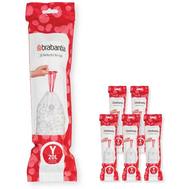 Roskapussi Brabantia PerfectFit Y, 20L, 120kpl