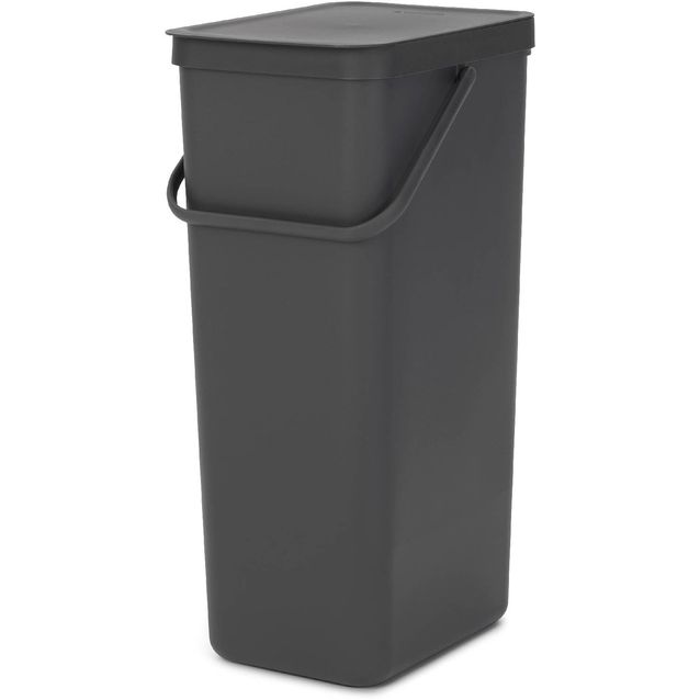 Roska-astia Brabantia Sort & Go 40L harmaa
