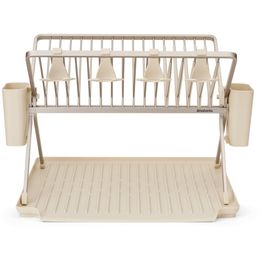 Astiankuivausteline iso, kokoontaittuva Brabantia SinkSide, pehmeä beige
