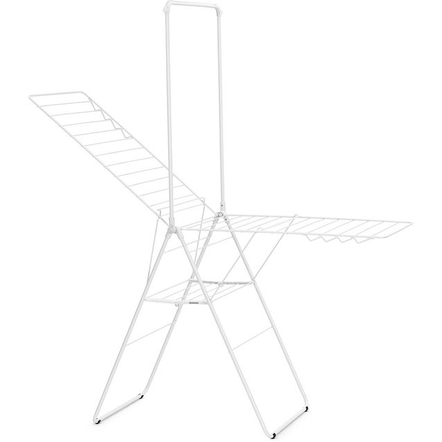 Pyykinkuivausteline Brabantia HangOn 25m + tanko, valkoinen