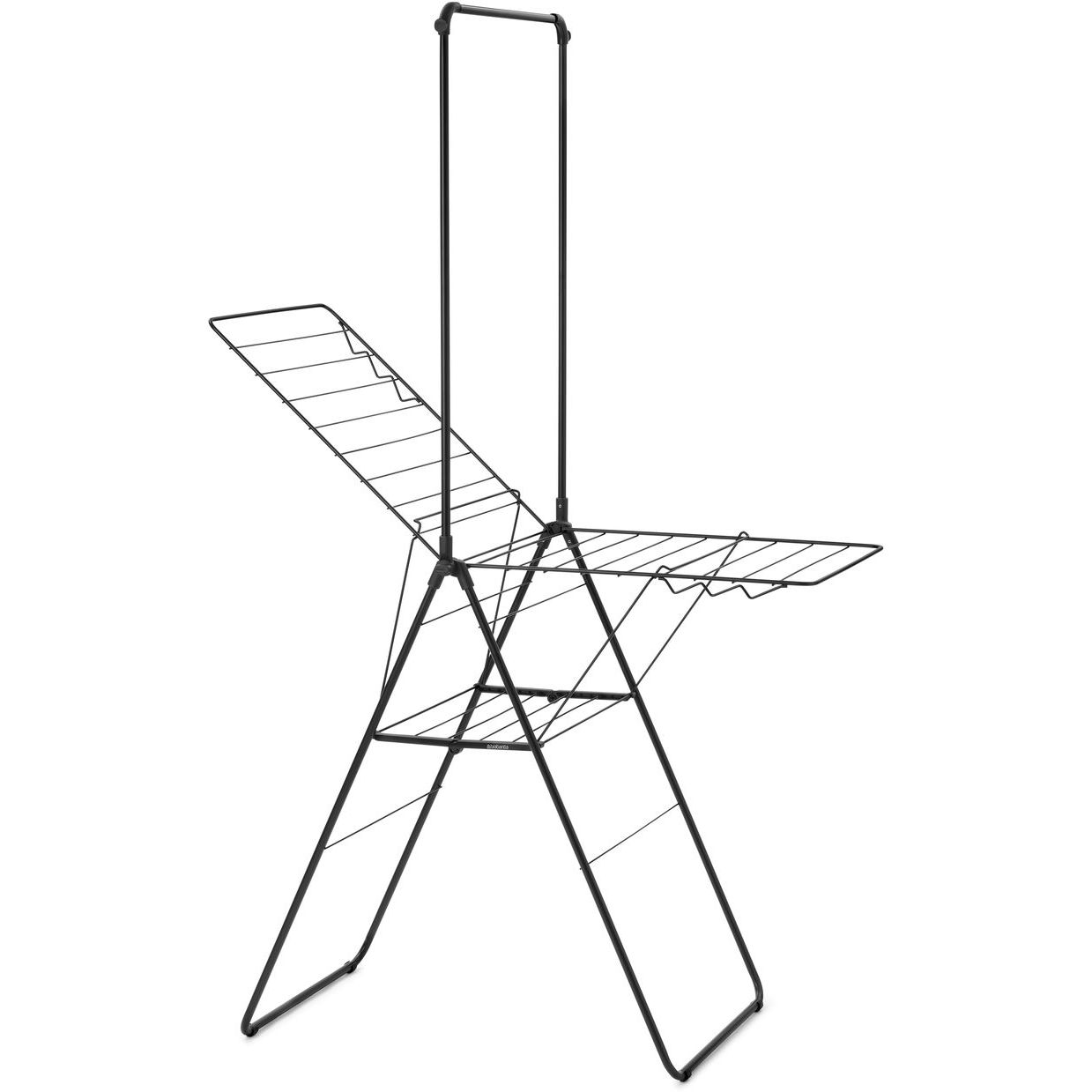 Pyykinkuivausteline Brabantia HangOn 20m + tanko Matt Black