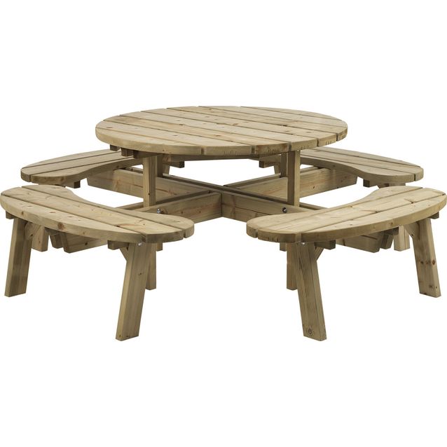 Piknik-pöytäryhmä Brafab Hasslebro, Ø208cm