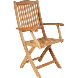 Taittotuoli Brafab Filippa, käsinojilla, tiikki