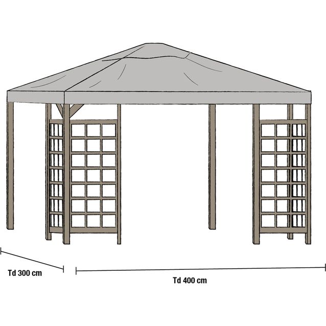 Paviljongin kattokangas Brafab Hov, 300x400cm