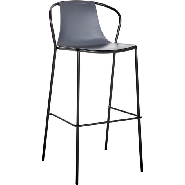 Baarituoli Brafab Kasia, pinottava, harmaa/musta