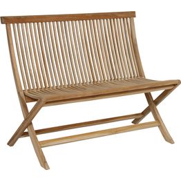 Puutarhapenkki Brafab Turin, 2-istuttava, kokoontaittuva, tiikki