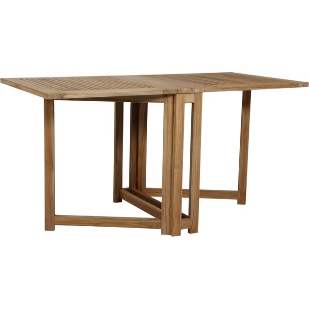 Klaffipöytä terassille Brafab Turin, 70cm, tiikki