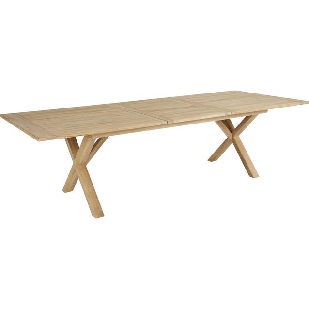 Jatkettava ruokapöytä terassille Brafab Brutus, 200/265x100cmcm, tiikki