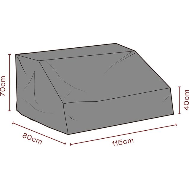 Kalustesuoja ulkosohvalle Brafab, hengittävä, musta, eri kokoja