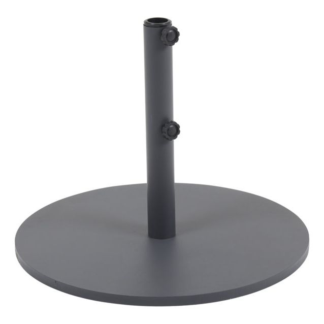 Aurinkovarjon jalusta Brafab Flat, pyöreä, Ø60cm, antrasiitti