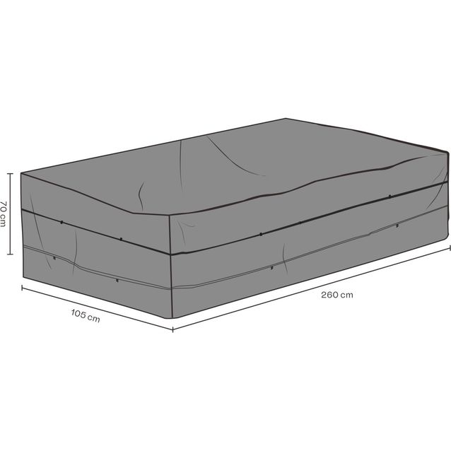 Kalustesuoja ulkosohvalle Brafab, vedenkestävä, musta, eri kokoja