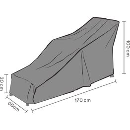 Kalustesuoja kansituolille Brafab , 170x65x100cm, hengittävä, musta