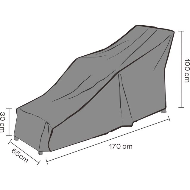 Kalustesuoja kansituolille Brafab , 170x65x100cm, hengittävä, musta