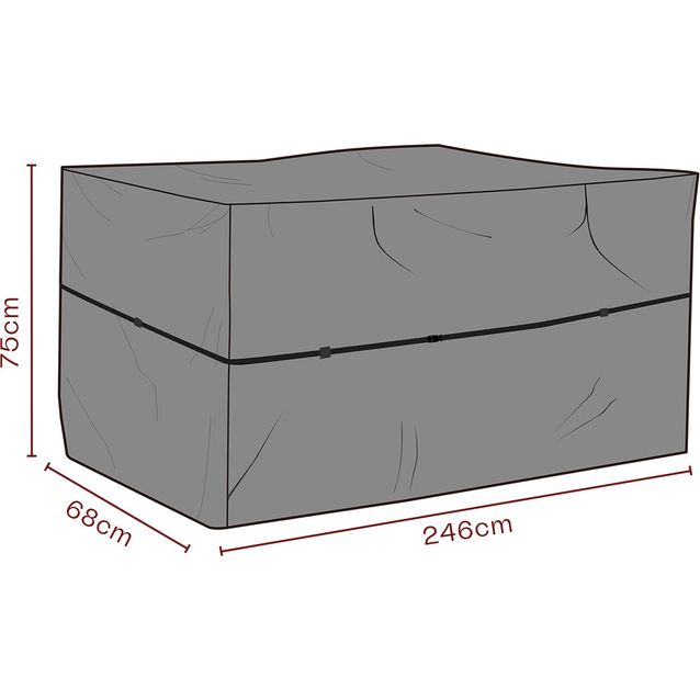 Kalustesuoja kesäkeittiölle Brafab, hengittävä, musta, eri kokoja