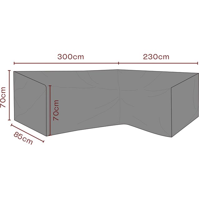 Kalustesuoja kulmasohvalle Brafab, hengittävä, musta, eri kokoja
