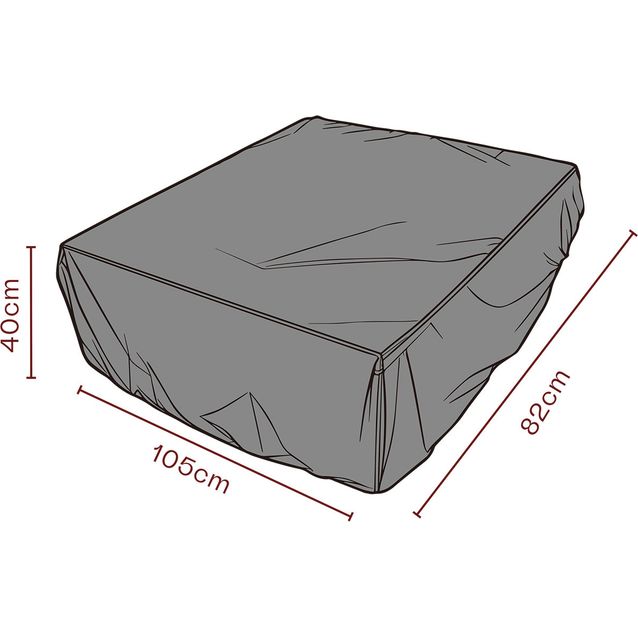 Kalustesuoja rahille Brafab, 82x105x40cm, hengittävä, musta