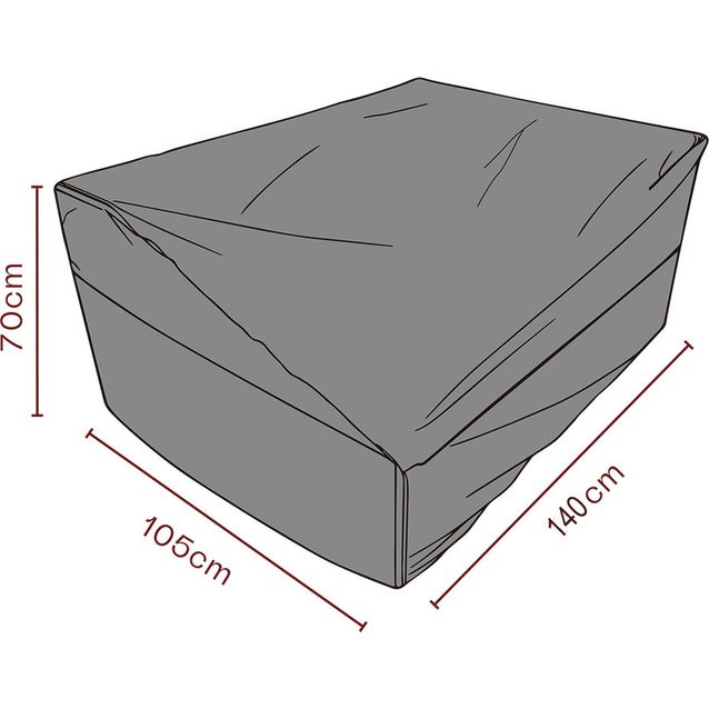 Kalustesuoja rahille Brafab, 137x105x70cm, hengittävä, musta