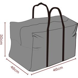 Suojakassi ulkokalusteiden pehmusteille Brafab, 46x46x30cm, hengittävä, musta