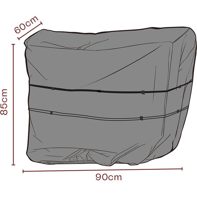 Kalustesuoja tarjoiluvaunulle Brafab, 90x60x85cm, vedenkestävä, musta