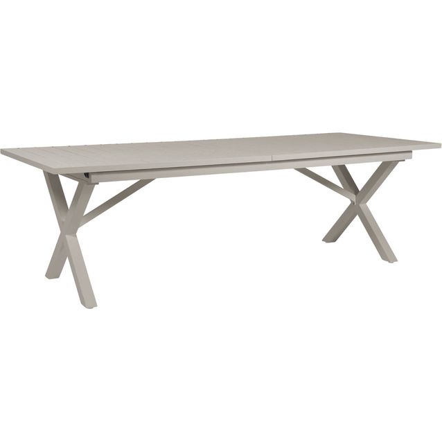 Jatkettava ruokapöytä terassille Brafab Hillmond, 240/310x100cm, khaki