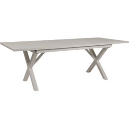 Jatkettava ruokapöytä terassille Brafab Hillmond, 160/220x100cm, khaki
