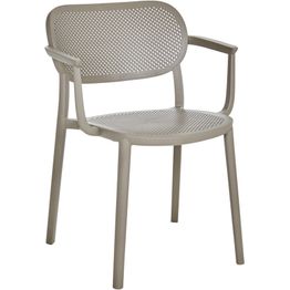 Ruokapöydän tuoli Brafab Nuta, pinottava, käsinojilla