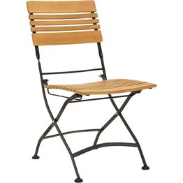 Ruokapöydän tuoli Brafab Brewer, kokoontaittuva, musta/tiikki
