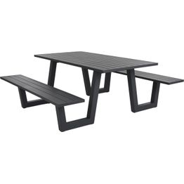 Piknik-pöytäryhmä Brafab Bolid, antrasiitti