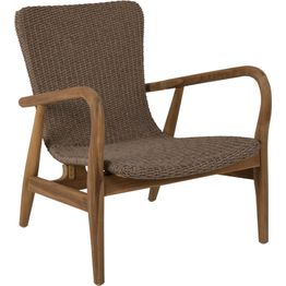 Lepotuoli terassille Brafab Lilja, tiikki/polyrottinki