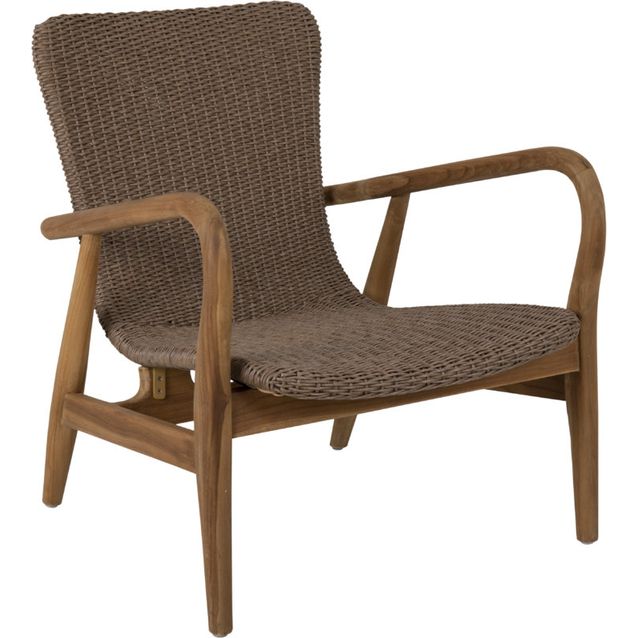 Lepotuoli terassille Brafab Lilja, tiikki/polyrottinki