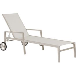 Aurinkotuoli Brafab Leone, khaki/luonnonvalkoinen