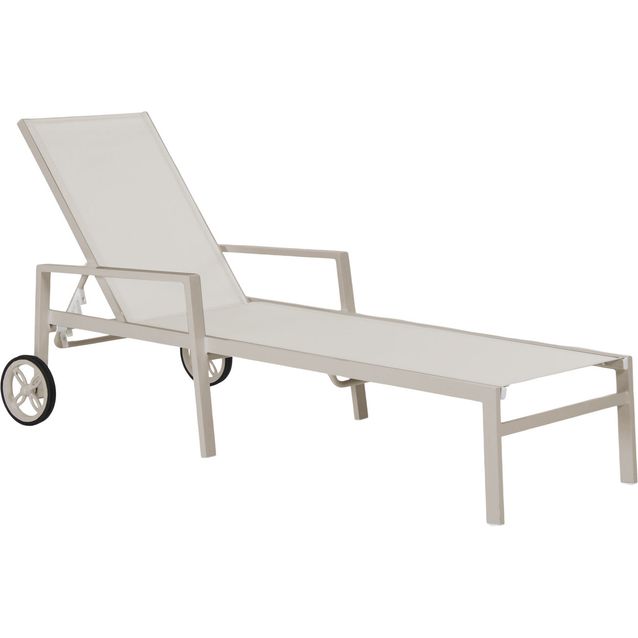 Aurinkotuoli Brafab Leone, khaki/luonnonvalkoinen