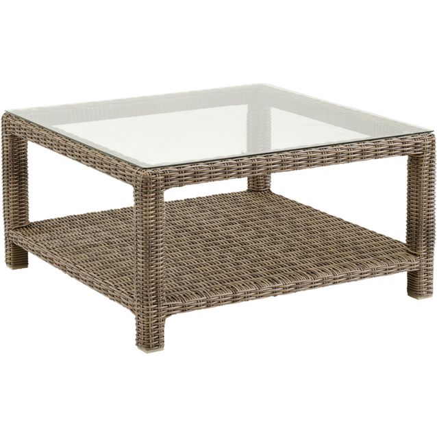 Sohvapöytä Brafab Ninja, 90x90cm, ruskea