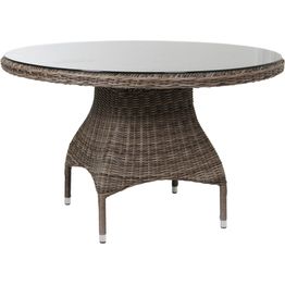 Pyöreä ruokapöytä ulos Brafab Ninja, Ø120cm, ruskea